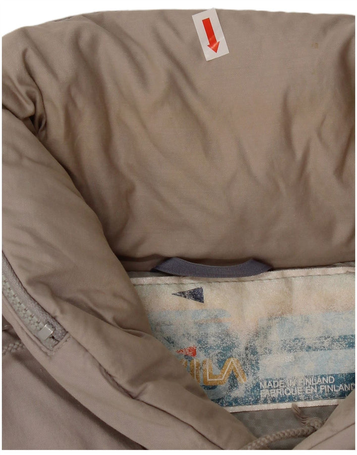 Skila Мужская стеганая куртка с капюшоном EU 50, большой серый хлопок