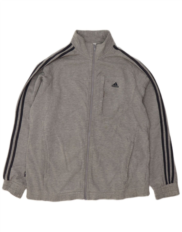 Мужской спортивный костюм Adidas, большая серая хлопковая куртка в крапинку