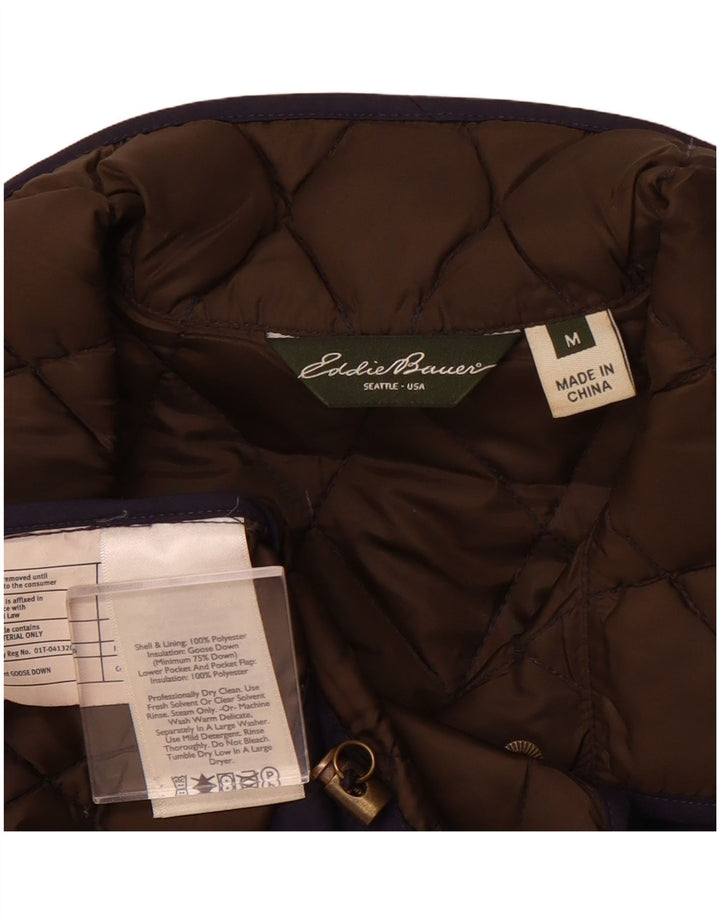 Женская стеганая куртка EDDIE BAUER UK 14, средний темно-синий, полиэстер