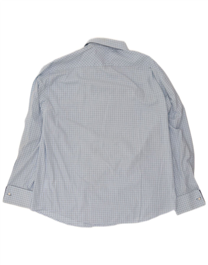 Мужская деловая рубашка Ben Sherman XL, синяя клетка, хлопок