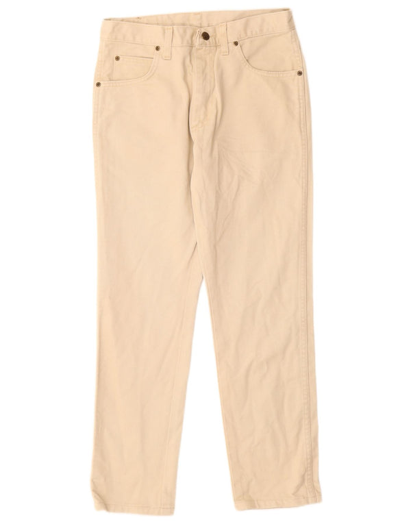 Мужские прямые повседневные брюки Wrangler W30 L30 бежевого цвета, хлопок