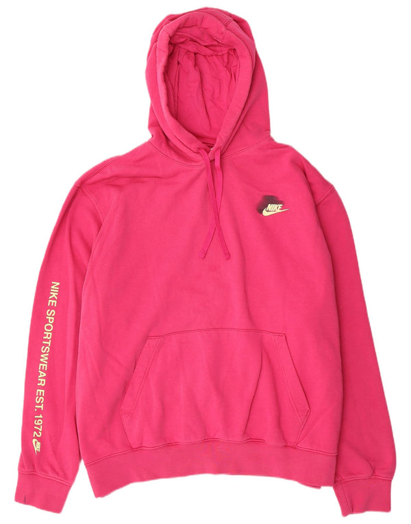 Мужская толстовка с капюшоном Nike XL, розовый хлопок