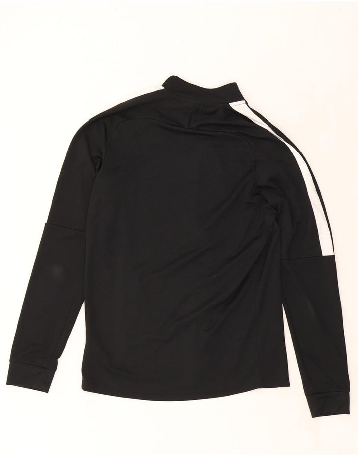 NIKE Mens Dri Fit Tracksuit Top Jacket Medium Black Colourblock Polyester
