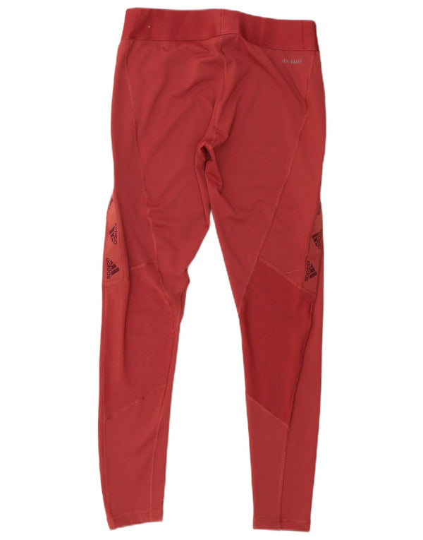 Женские леггинсы Adidas Aeroready с рисунком UK 12/14, средний красный