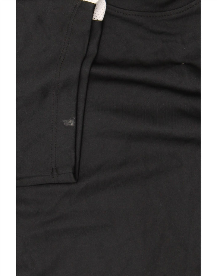 Мужская футболка Nike Dri Fit, средний черный полиэстер с цветными блоками