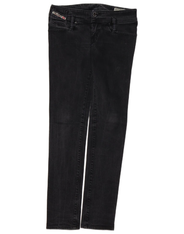 Женские узкие джинсы DIESEL Matic W27 L32, черный хлопок