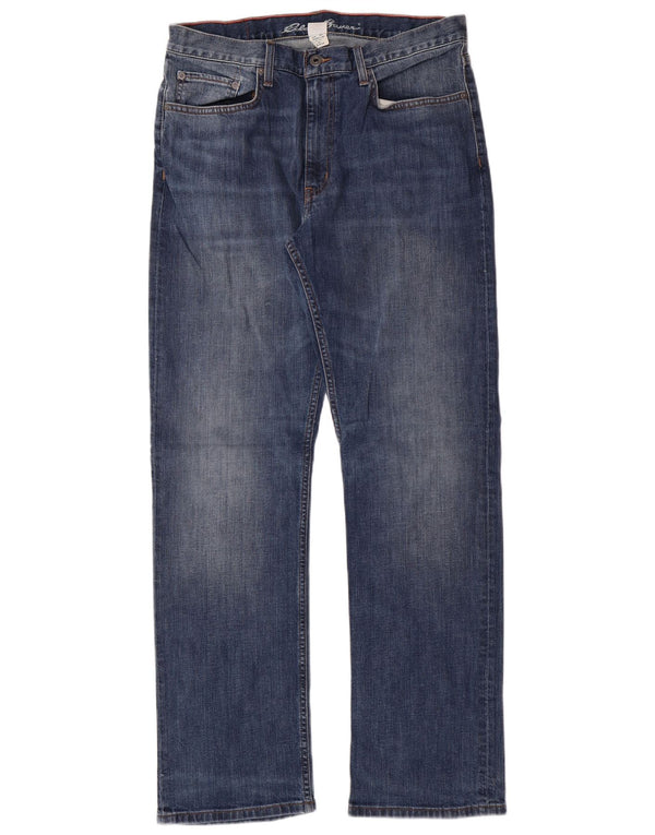 Мужские прямые джинсы Eddie Bauer W34 L34, синие, хлопок