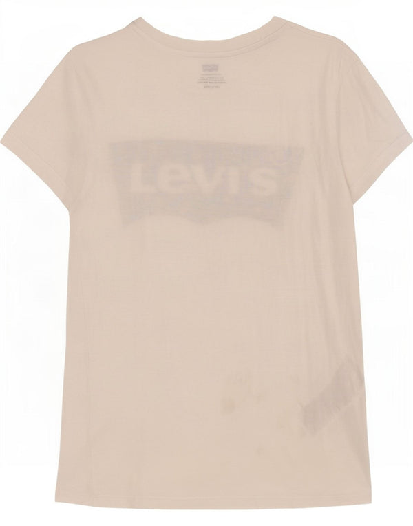 Женская футболка с рисунком Levi's Top UK 6 XS, белый хлопок