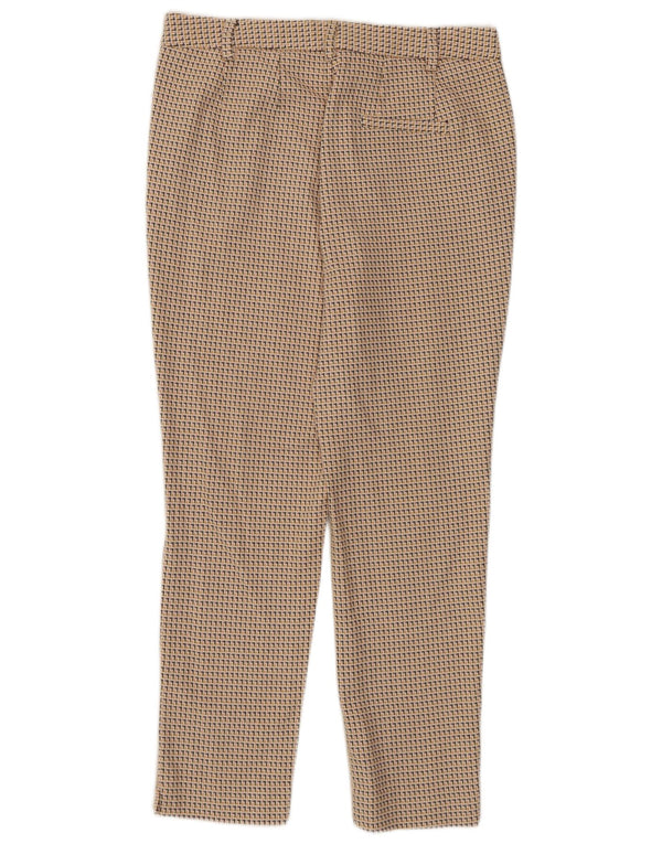 Женские укороченные брюки с абстрактным узором Marks & Spencer UK 12 Medium W30 L