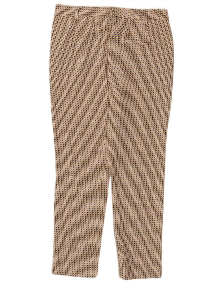 Женские укороченные брюки с абстрактным узором Marks & Spencer UK 12 Medium W30 L