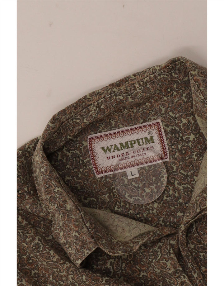 Мужская рубашка Wampum, большой цвет хаки, пейсли