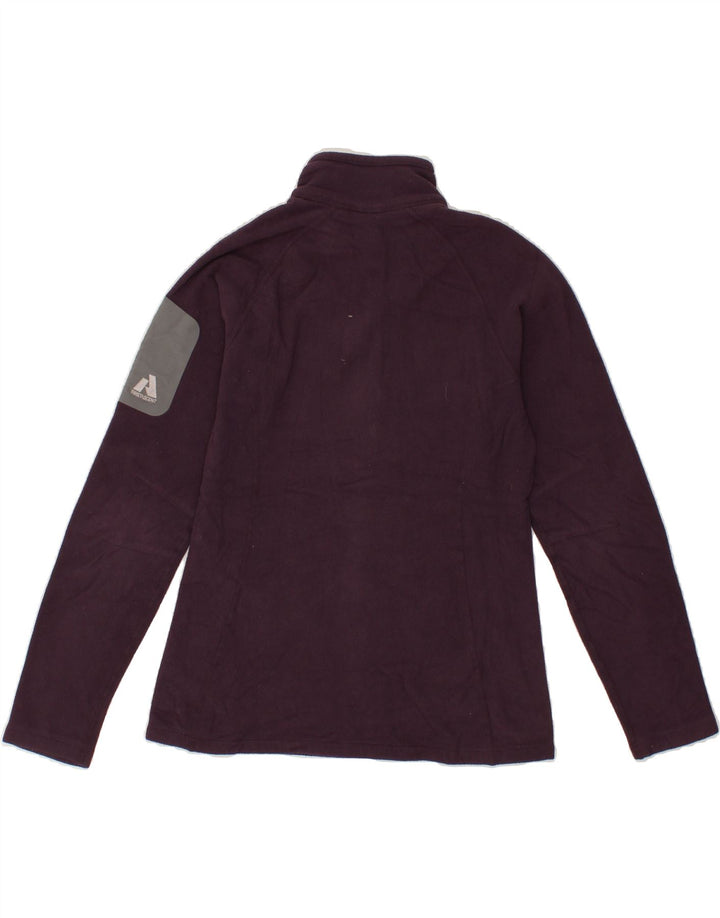 EDDIE BAUER Womens Zip Neck Fleece Jumper UK 10 Small Purple Polyester Vintage Eddie Bauer and Second-Hand Eddie Bauer from Messina Hembry 