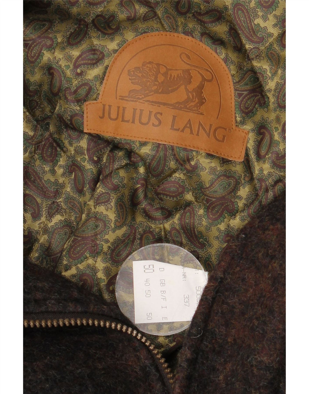 Мужское пальто Julius Lang UK 40, большое коричневое шерстяное пальто в клетку