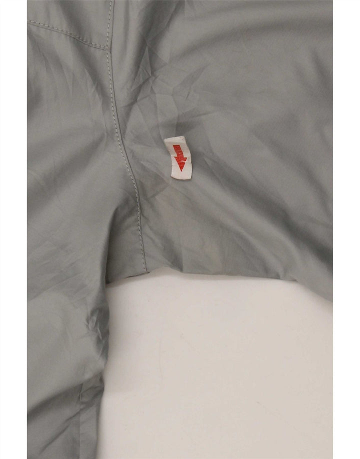 Мужская дождевик с капюшоном The North Face UK 38, полиэстер среднего серого цвета