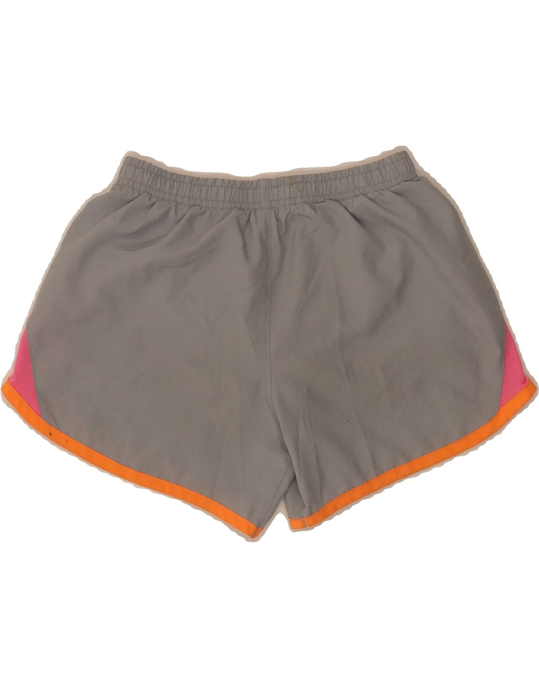 NIKE Girls Sport Shorts 7-8 Years Medium Grey Colourblock Polyester Vintage Nike and Second-Hand Nike from Messina Hembry 