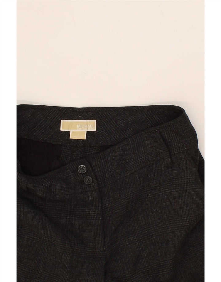 MICHAEL KORS Womens Straight Chino Trousers US 6 Medium W28 L31 Grey Check Vintage Michael Kors and Second-Hand Michael Kors from Messina Hembry 