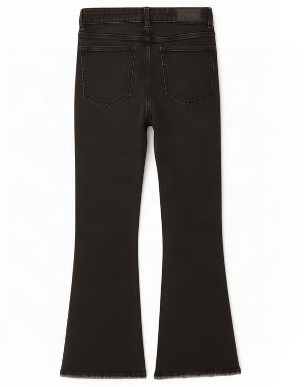 Женские расклешенные джинсы Zara EU 36 XS W26 L26 черные