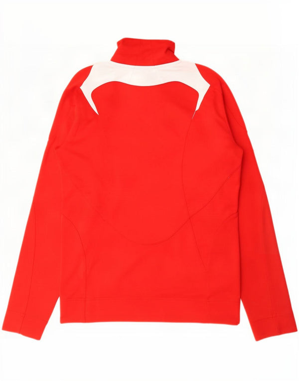 Женский спортивный костюм Adidas Top Jacket UK 10, маленький красный полиэстер с цветными блоками