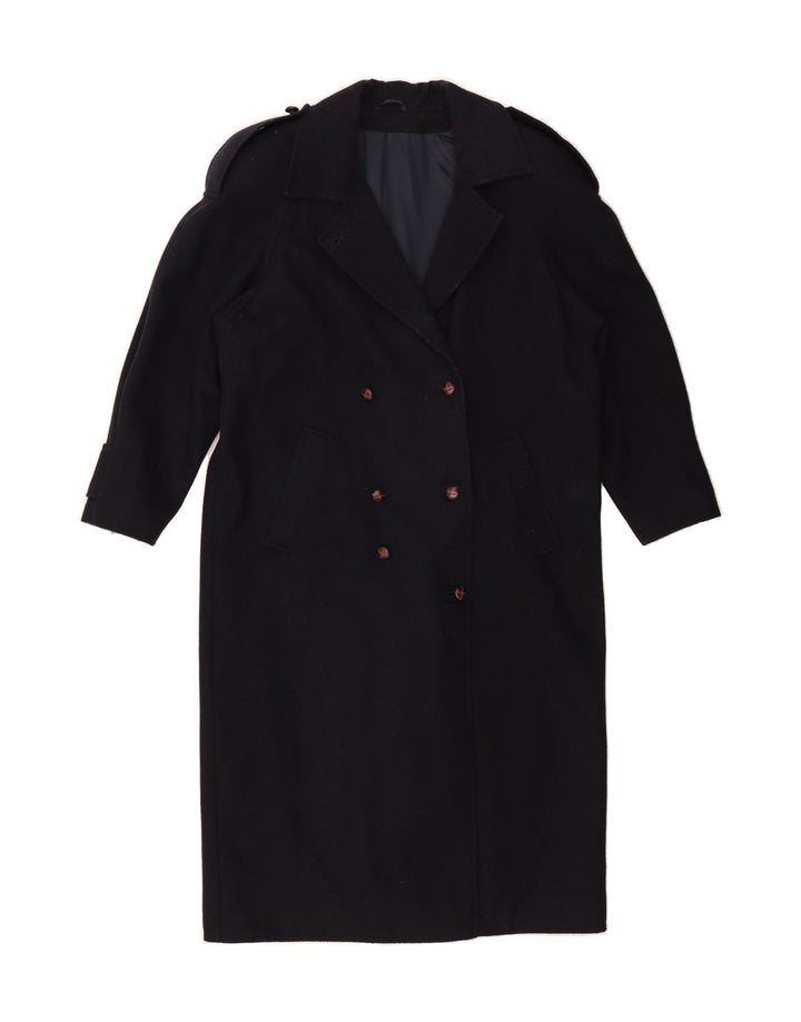 ST. BERNARD Womens Military Double Breasted Coat US 12 Large Navy Blue Vintage St. Bernard and Second-Hand St. Bernard from Messina Hembry 