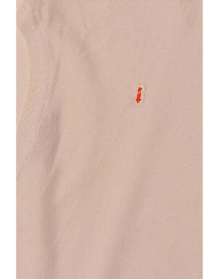 Женская блузка Zara Top UK 14, средний белый хлопок, белый цвет