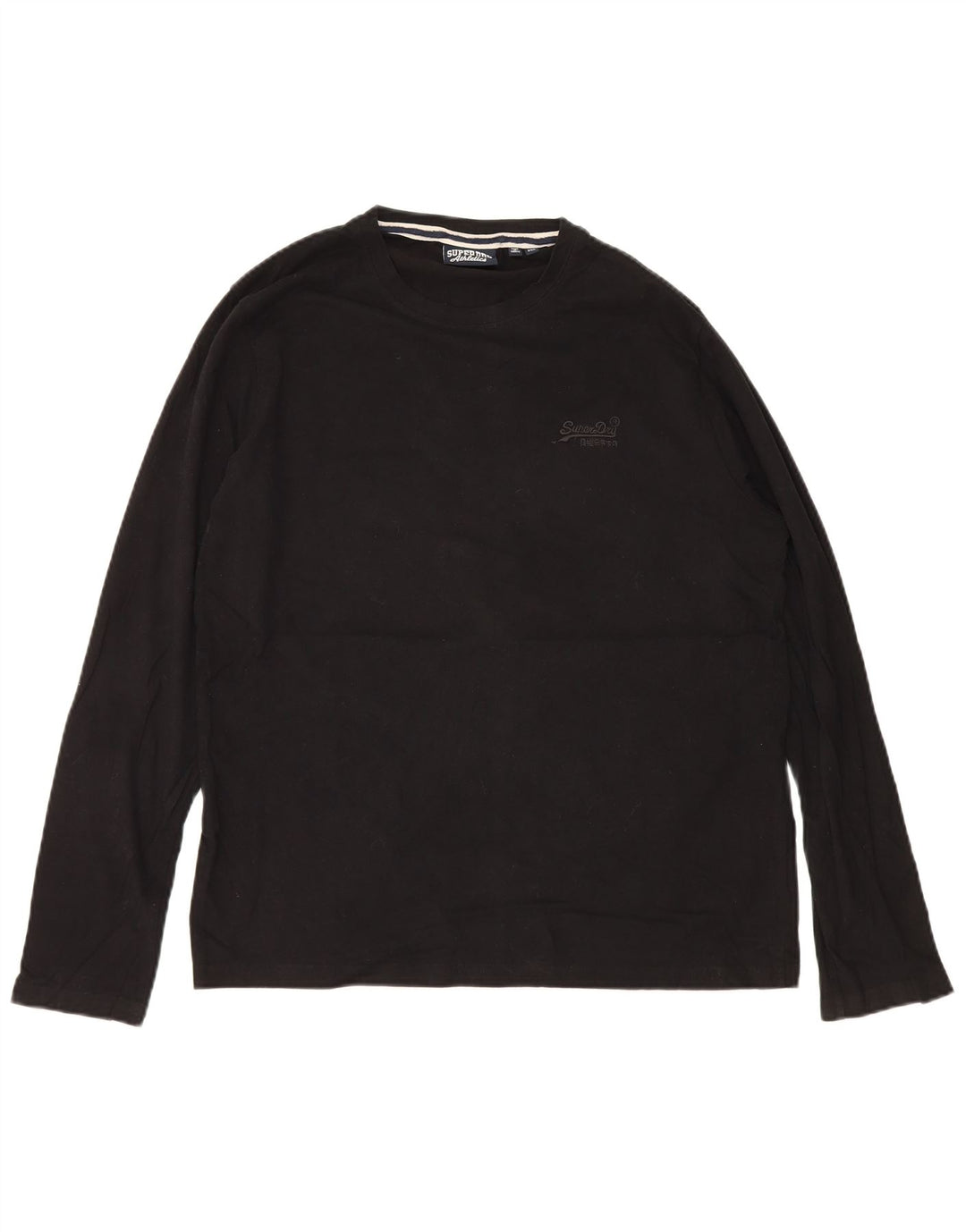 Мужской топ Superdry с длинным рукавом 2XL, черный хлопок