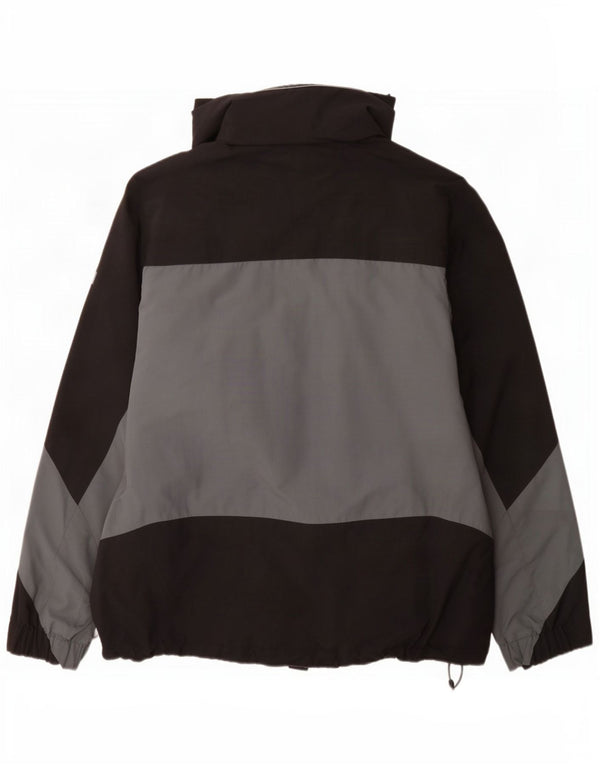 Мужская дождевик Helly Hansen UK 38, средний черный, нейлон с цветными блоками