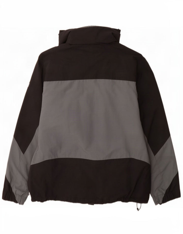 Мужская дождевик Helly Hansen UK 38, средний черный, нейлон с цветными блоками