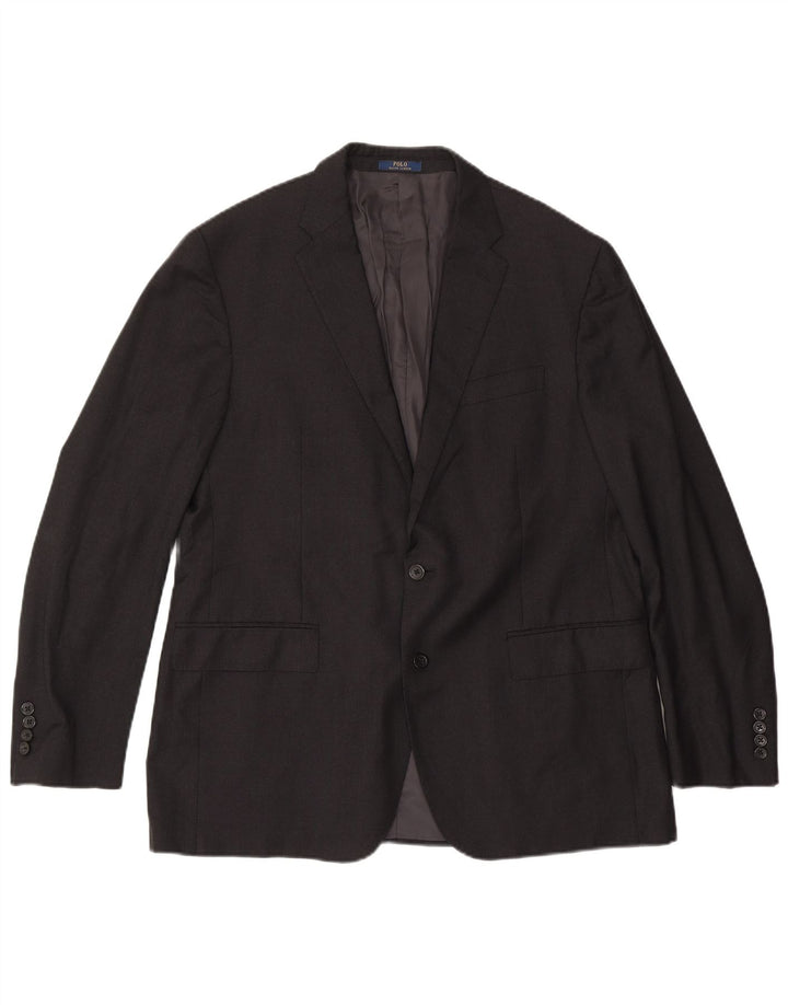 Мужской пиджак на 2 пуговицах Polo Ralph Lauren, Великобритания, 44 XL, серая шерсть