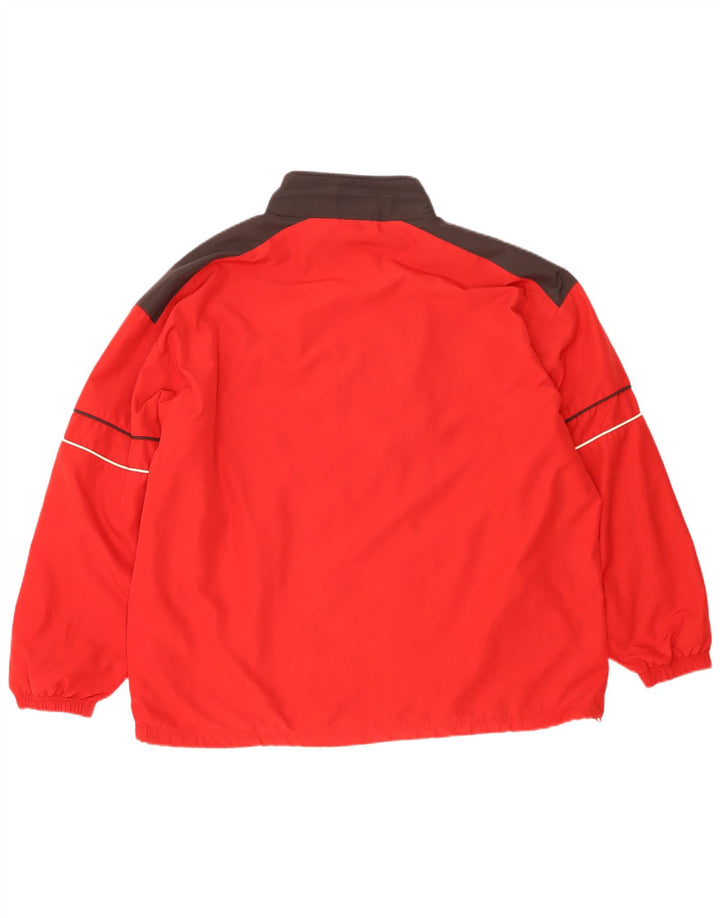 Мужская дождевик Reebok UK 42 XL, красный полиэстер с цветными блоками