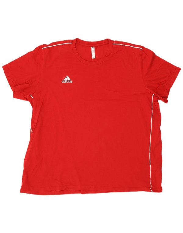 Мужская футболка Adidas Top 3XL Красная хлопковая спортивная