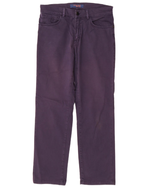 TRUSSARDI Женские прямые повседневные брюки W29 L28 Темно-синие