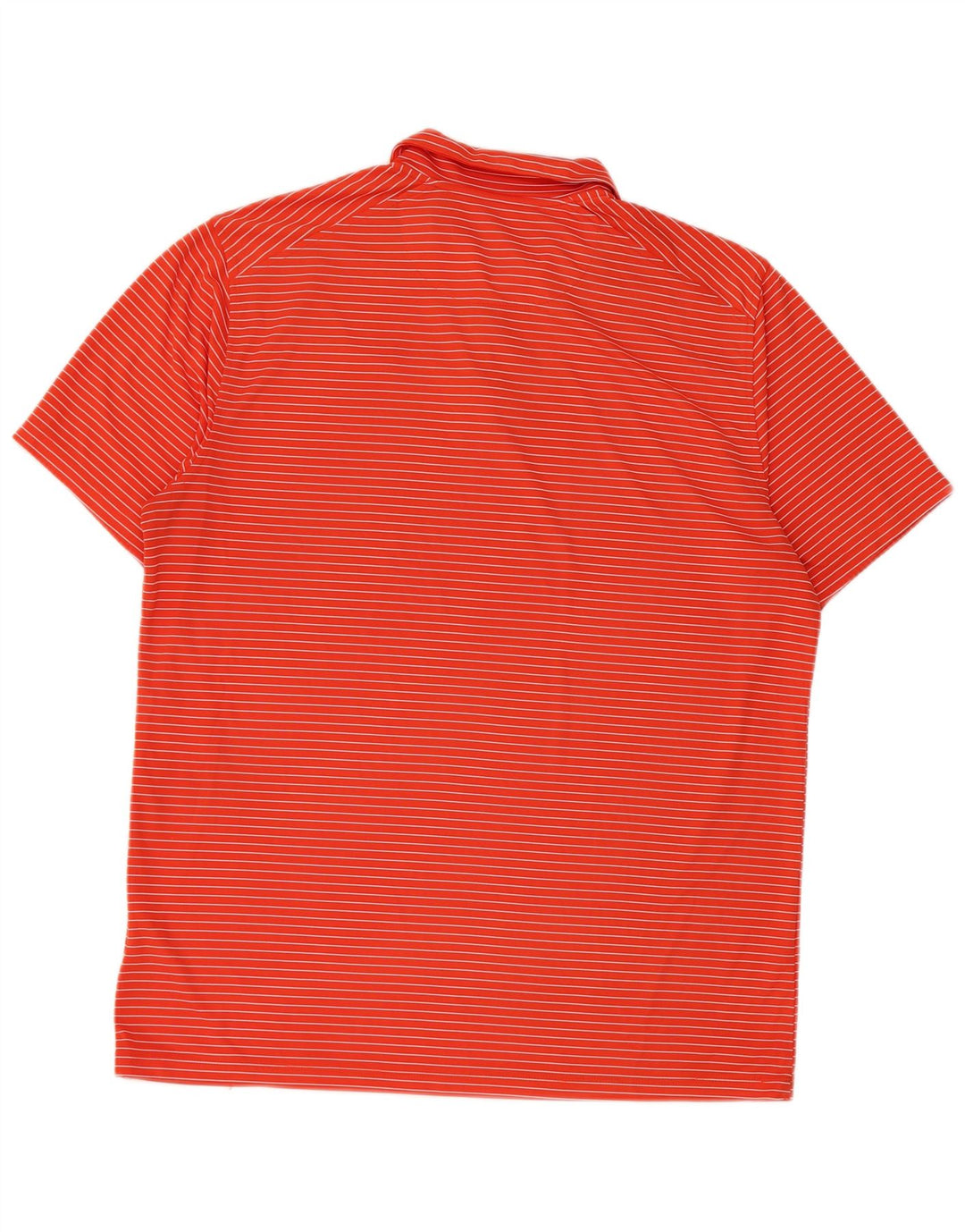 Мужская рубашка-поло Nike Dri Fit, большая оранжевая полиэстер в тонкую полоску