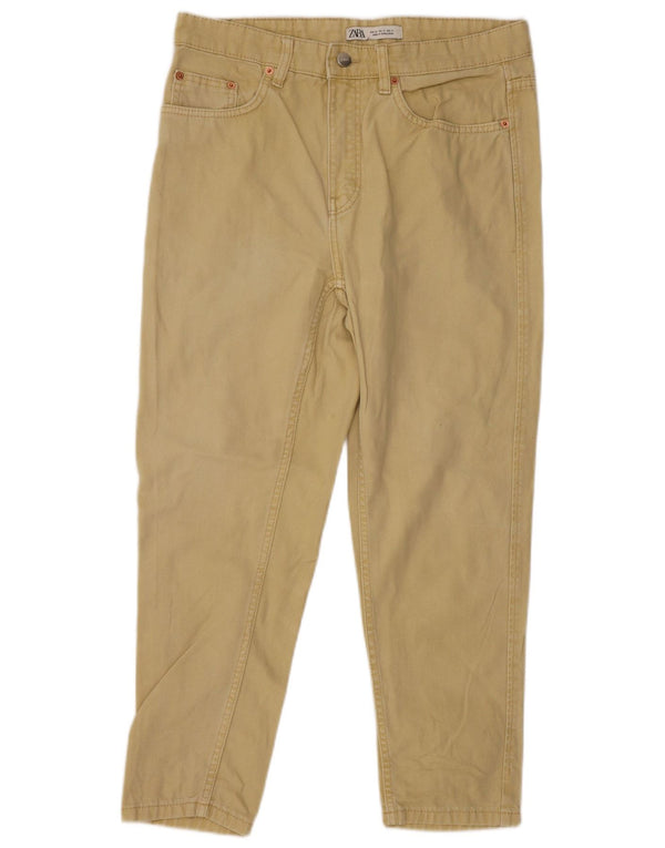 Женские зауженные джинсы Zara EU 40 Medium W31 L25 Желтый хлопок