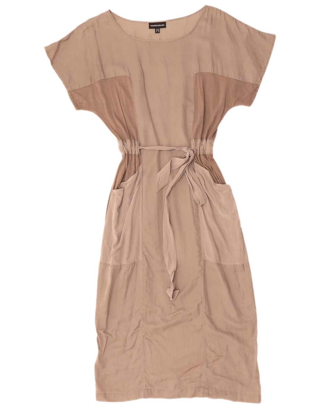 Женское платье макси с крыльями летучей мыши, Великобритания, 12, средний серый цвет, хлопок с цветными блоками