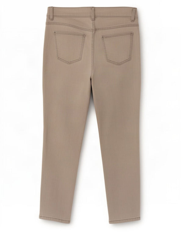 Marks & Spencer Womens Crop Slim Jeans UK 12 Medium W30 L26 Grey Cotton
