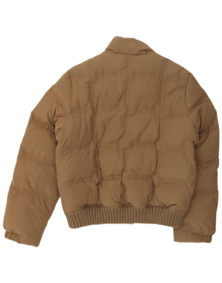 Женская стеганая куртка Timberland UK 12, хлопковый средний коричневый цвет