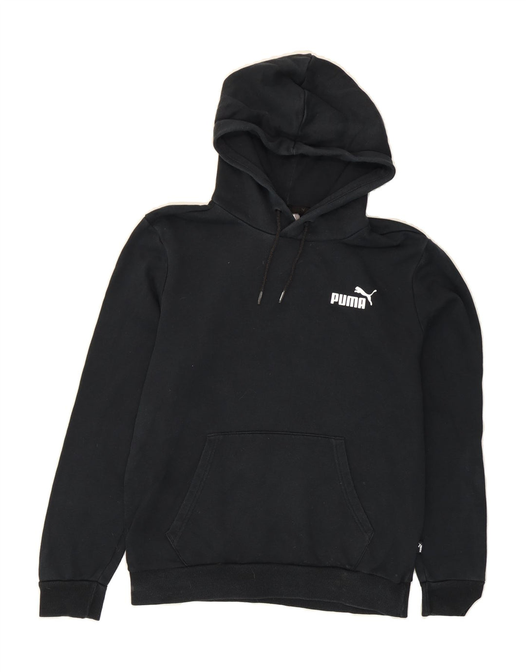 PUMA Mens Hoodie Jumper Small Navy Blue Cotton Vintage Puma and Second-Hand Puma from Messina Hembry 