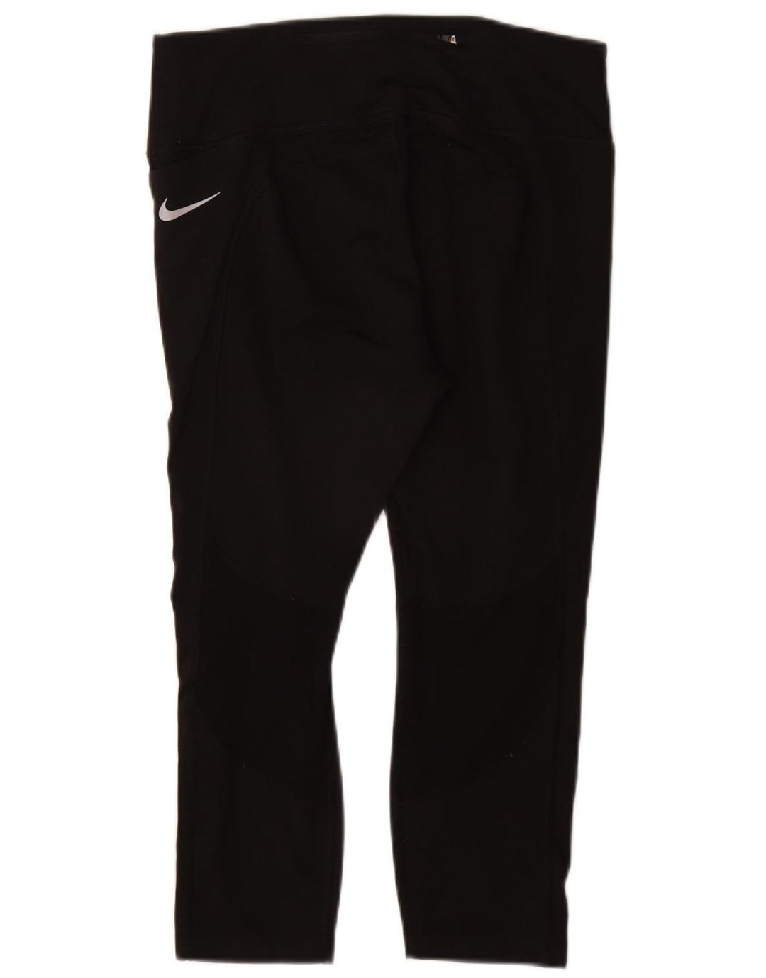 Женские леггинсы-капри NIKE Dri Fit UK 14, большие размеры, черный полиэстер