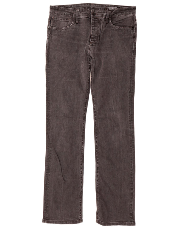Мужские прямые джинсы Jack & Jones W34 L36, серый хлопок