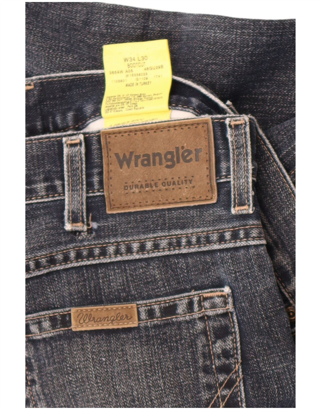 Мужские джинсы Wrangler Bootcut W34 L30 Темно-синие, хлопок