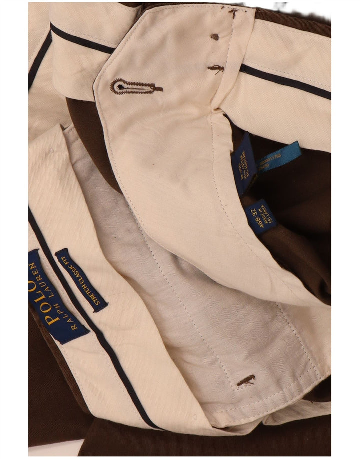 POLO RALPH LAUREN Мужские брюки-чинос классического кроя W46 L32 Коричневые