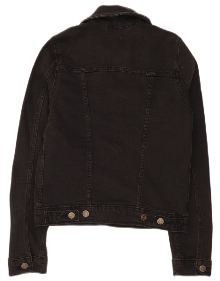 Женская укороченная джинсовая куртка Levi's UK 2 2XS, черный хлопок