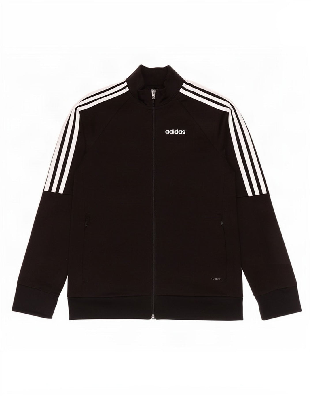 Спортивный костюм Adidas Climalite для мальчиков, верхняя куртка 9-10 лет, черный полиэстер