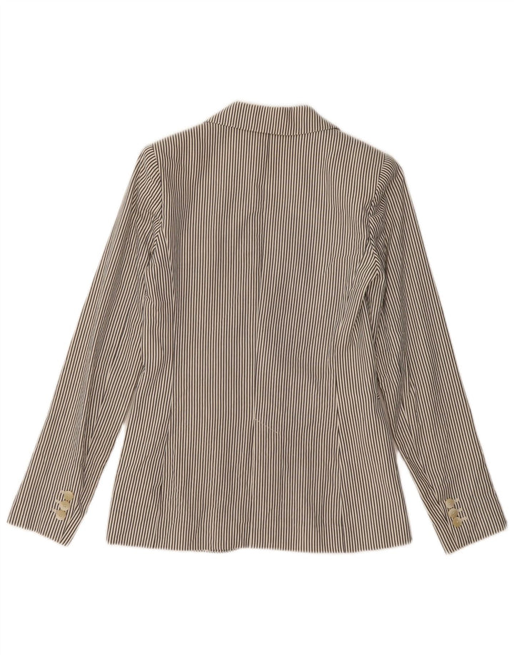 MASSIMO DUTTI Женский пиджак на 1 пуговице EU 34 2XS Серый в тонкую полоску