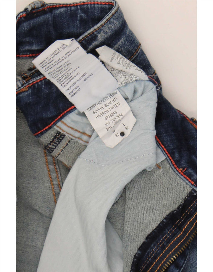 Женские узкие джинсы Tommy Hilfiger W32 L32 Темно-синие, хлопок
