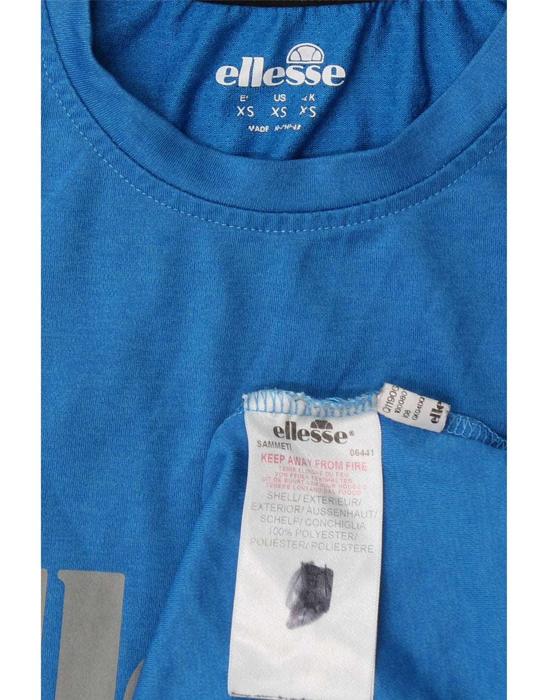 Мужская футболка с рисунком Ellesse Top XS, синяя, полиэстер