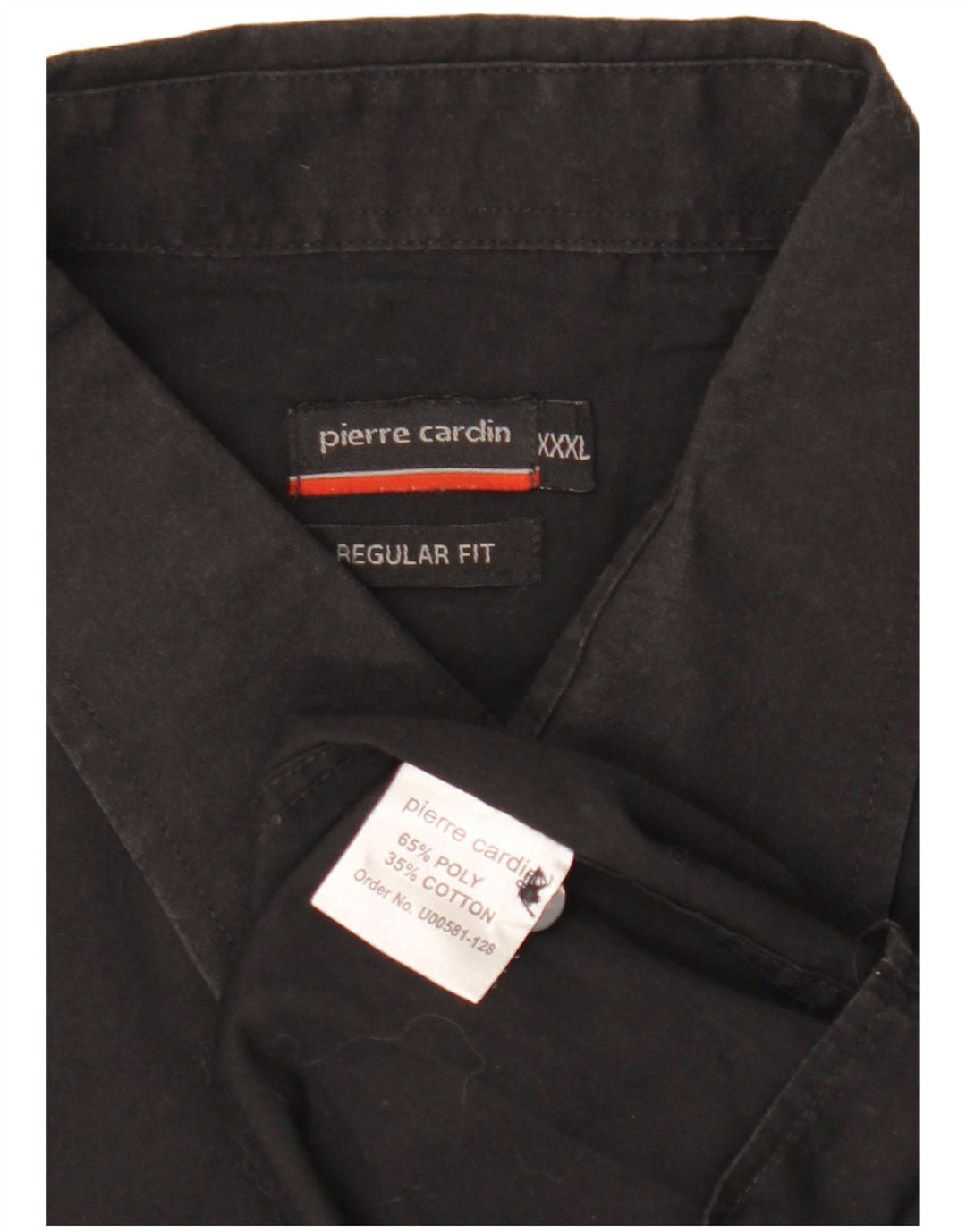 Мужская рубашка стандартного кроя с коротким рукавом Pierre Cardin 3XL, черная, полиэстер