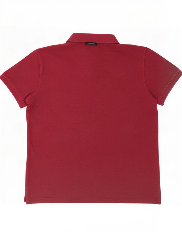 Crew Clothing Мужская рубашка-поло из большого красного пятнистого хлопка