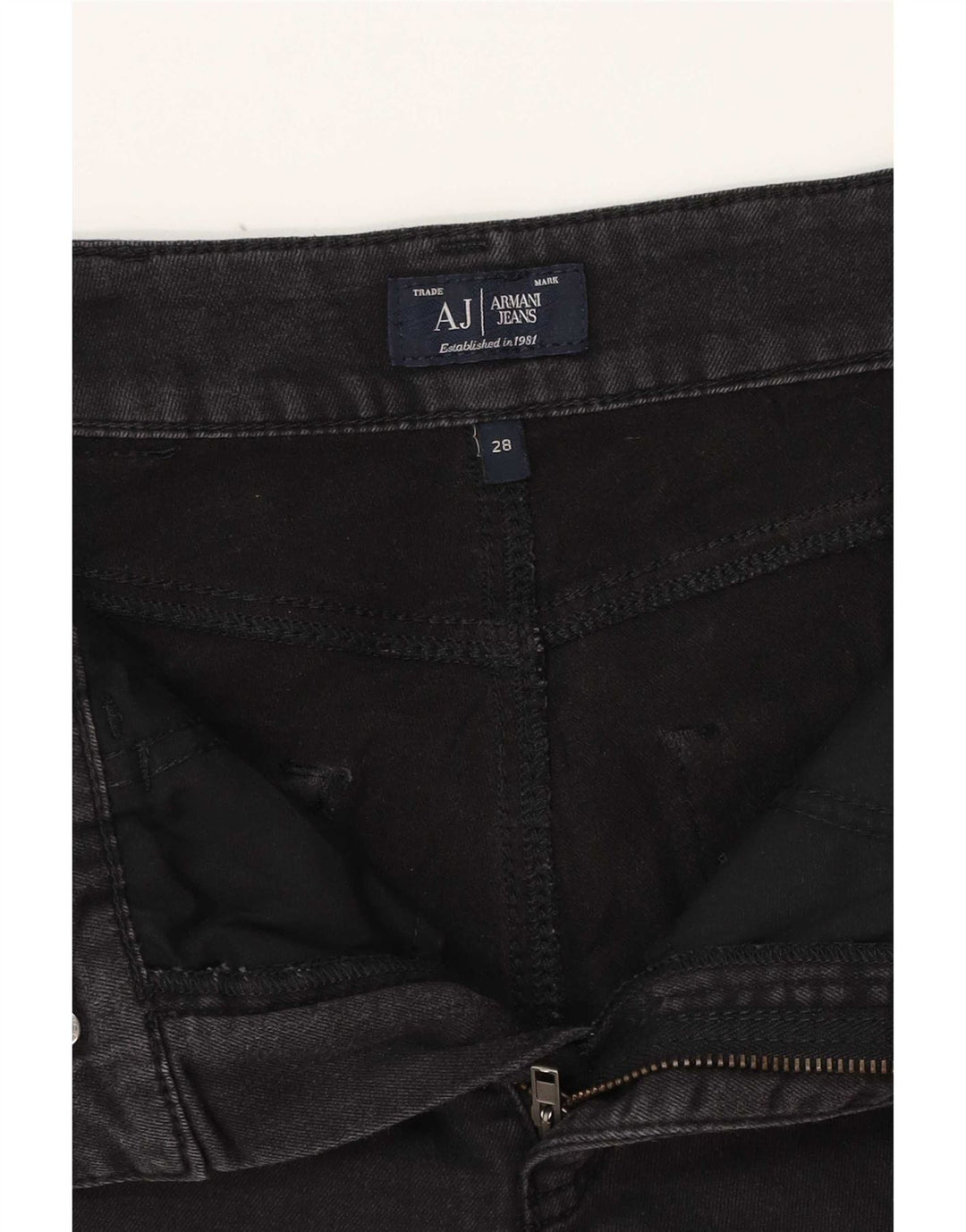 Женские узкие джинсы Armani W28 L28 черные