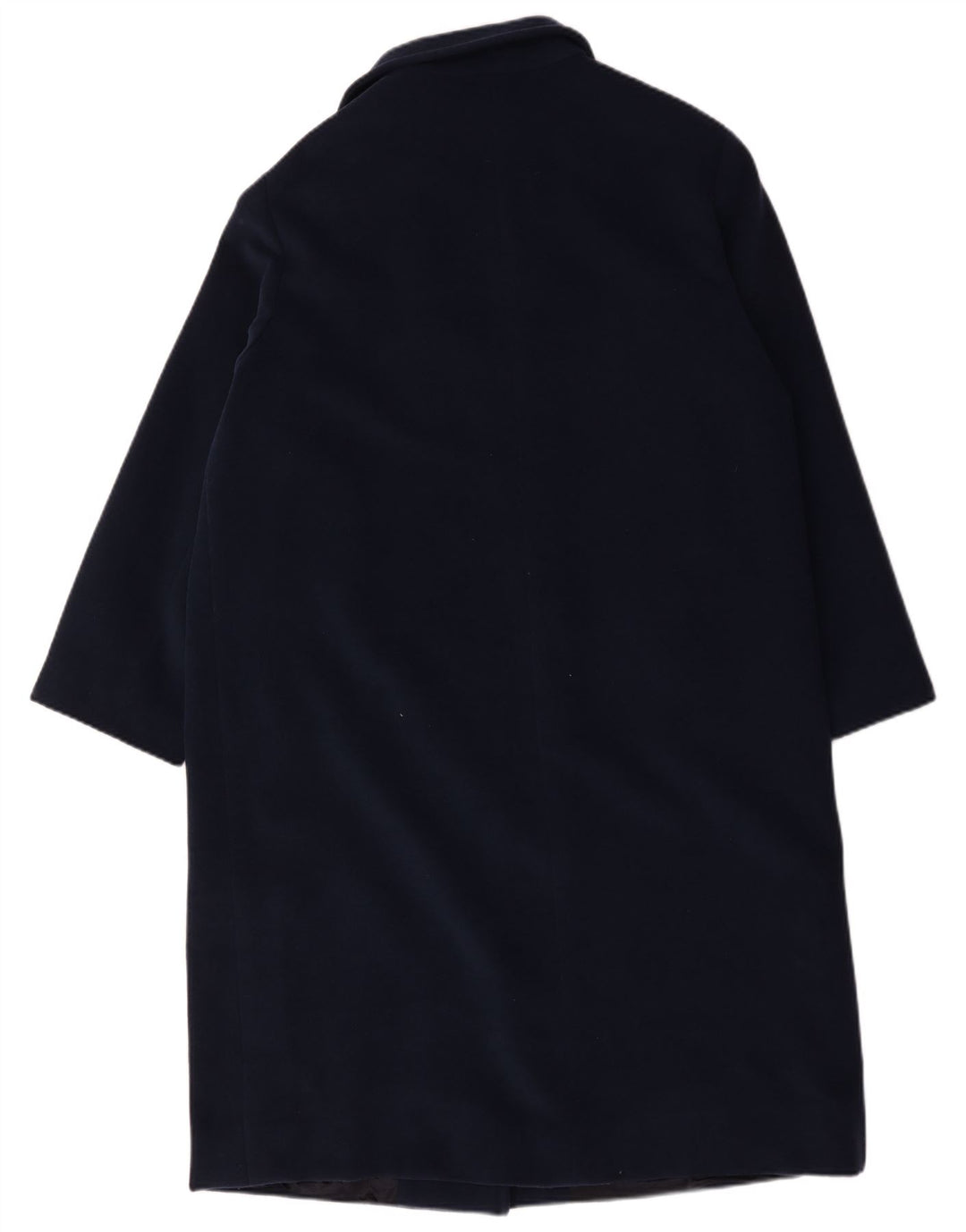 Винтажное женское пальто IT 48 XL Темно-Синее Шерстяное